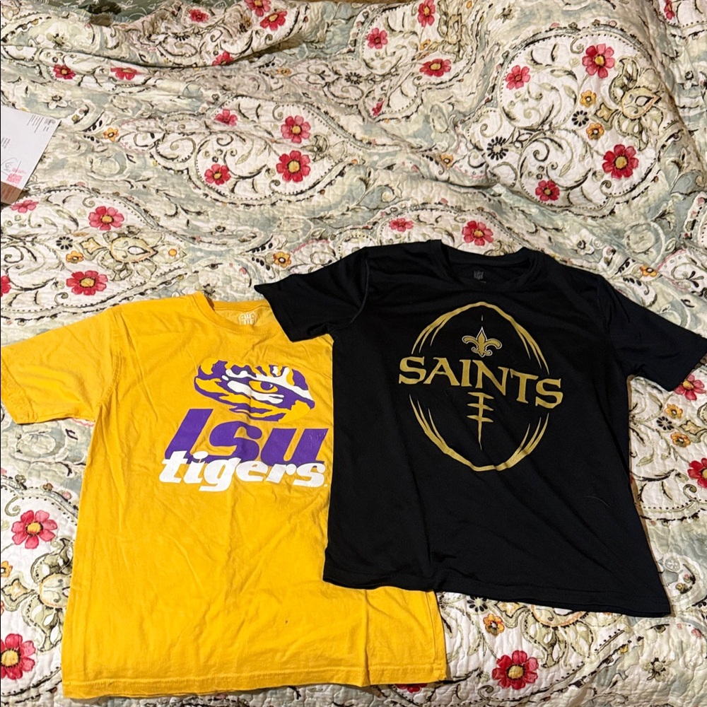 Boys 14/16 Tee Bundle LSU & SAINTS